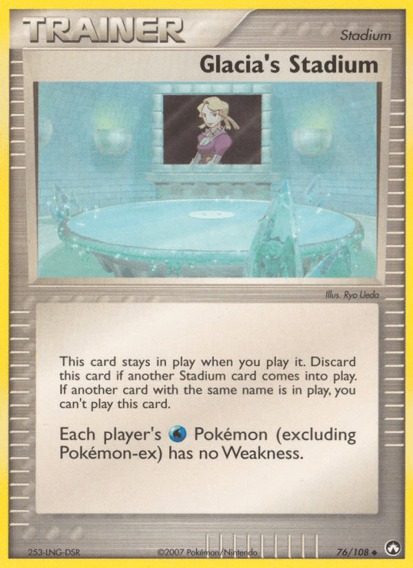 Glacia's Stadium Pokémon card
