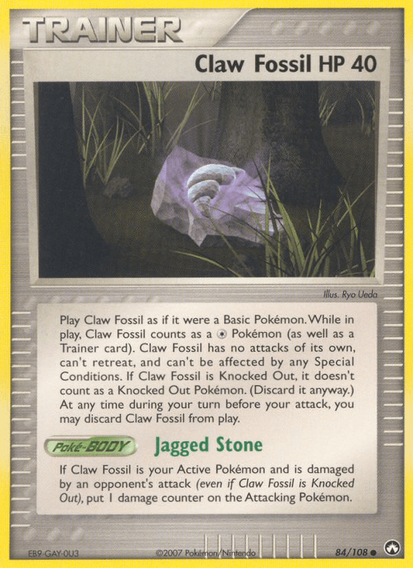 Claw Fossil Pokémon card