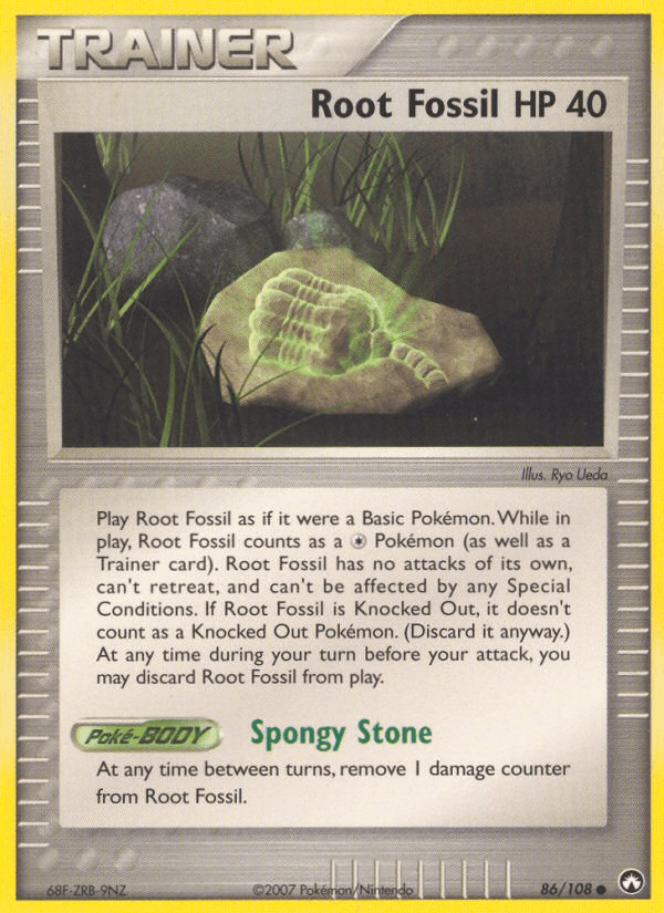 Root Fossil Pokémon card