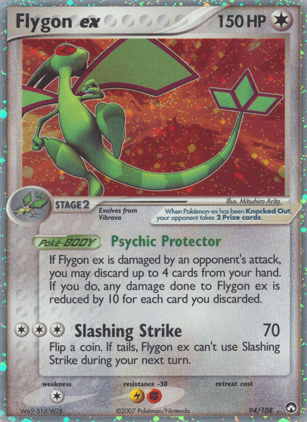 Flygon ex Pokémon card
