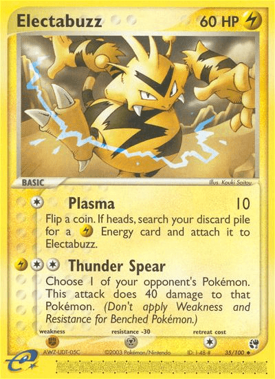 Electabuzz Pokémon card