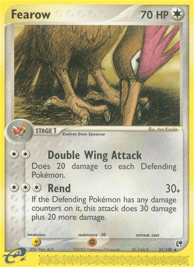 Fearow Pokémon card