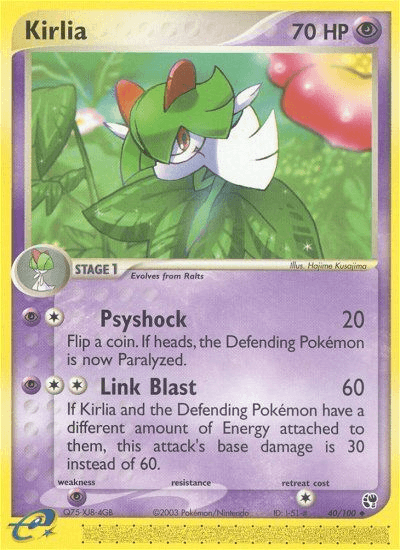 Kirlia Pokémon card