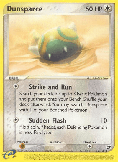 Dunsparce Pokémon card