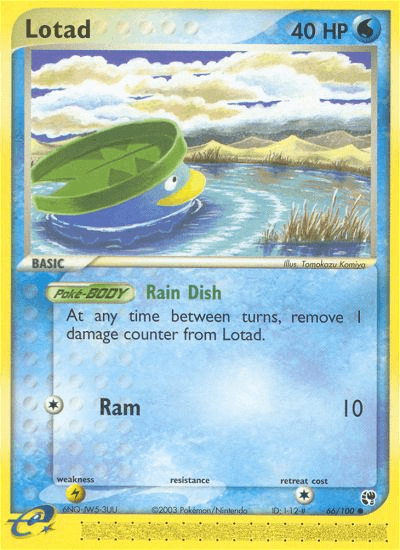 Lotad Pokémon card