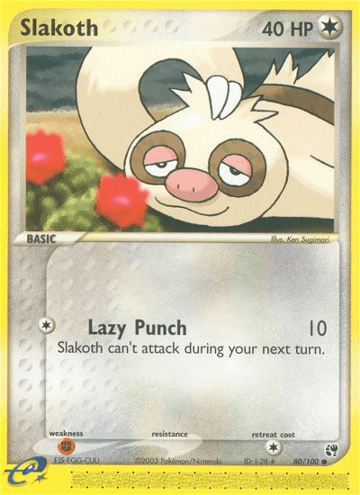 Slakoth Pokémon card