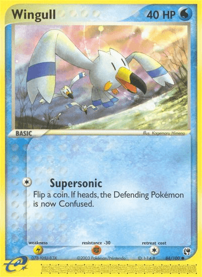 Wingull Pokémon card