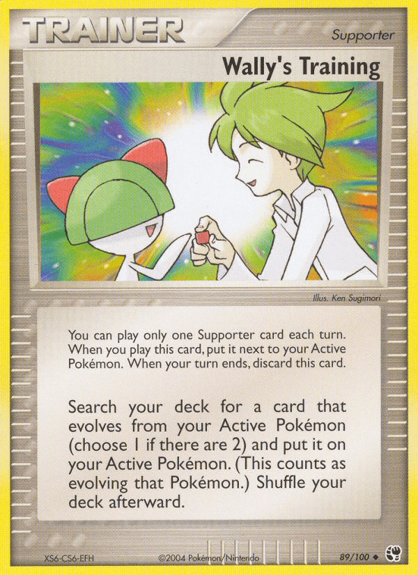 Wally's Training Pokémon card