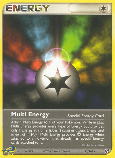 Multi Energy Pokémon card