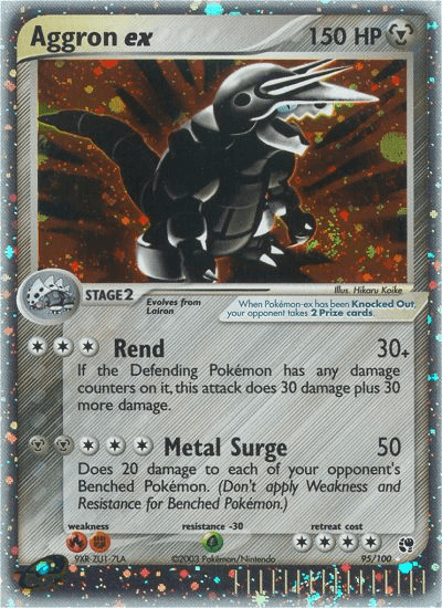 Aggron ex Pokémon card