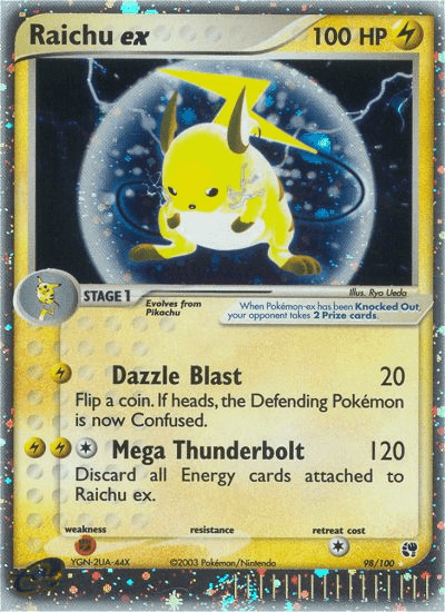 Raichu ex Pokémon card