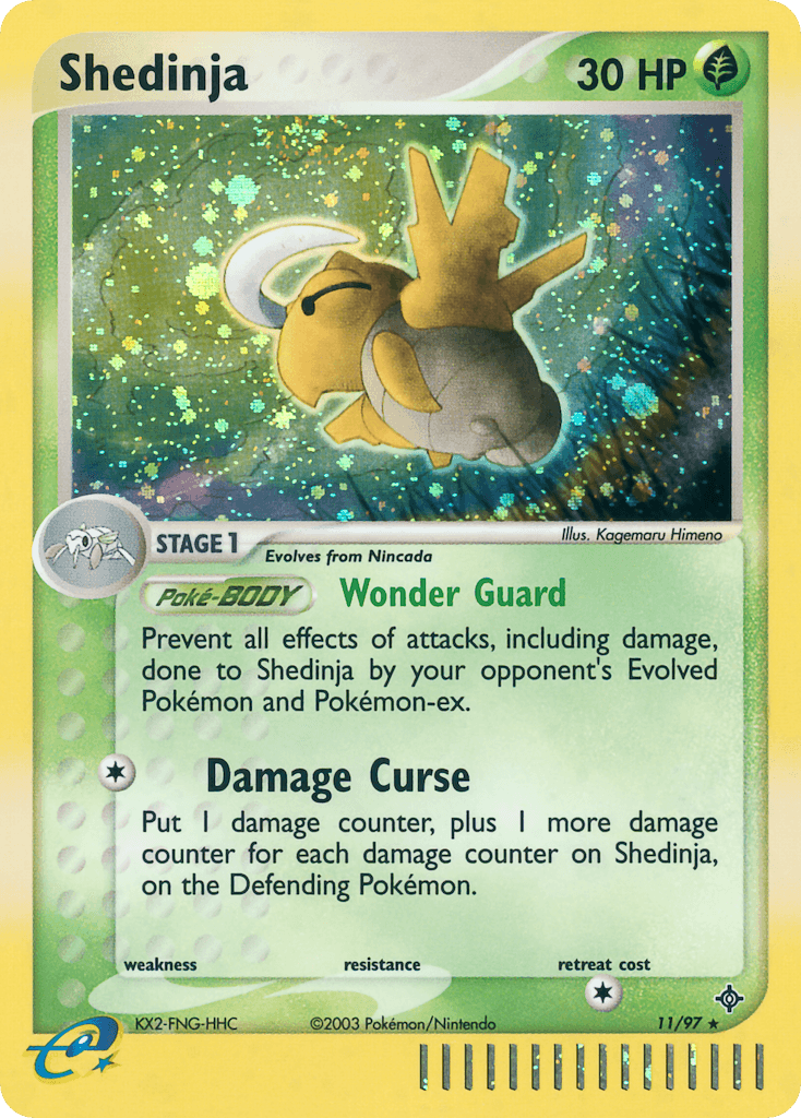 Shedinja Pokémon card