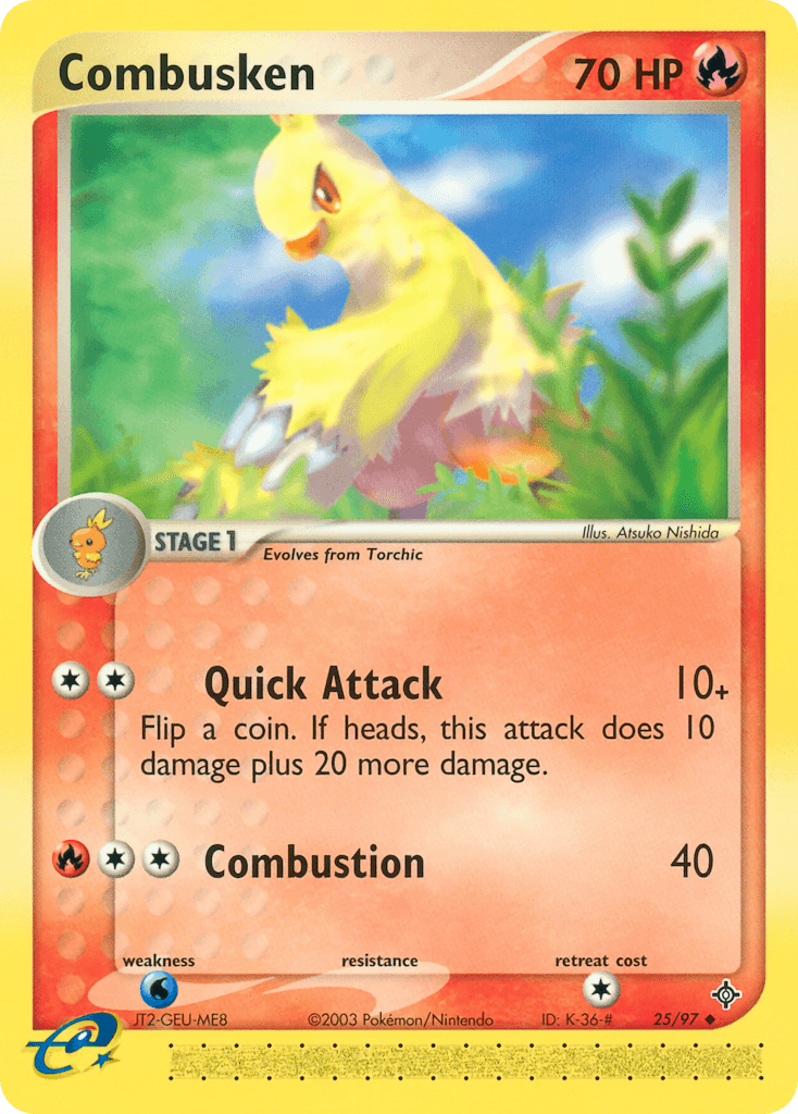 Combusken Pokémon card