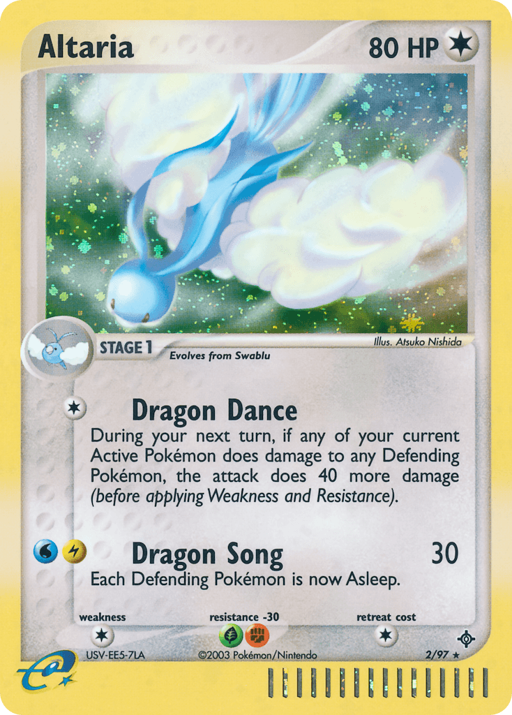 Altaria Pokémon card
