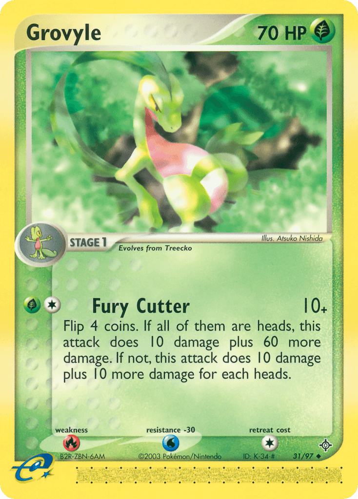 Grovyle Pokémon card