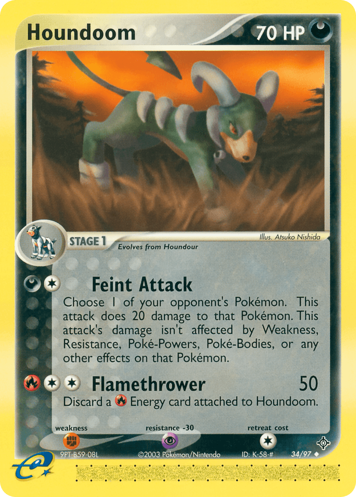 Houndoom Pokémon card