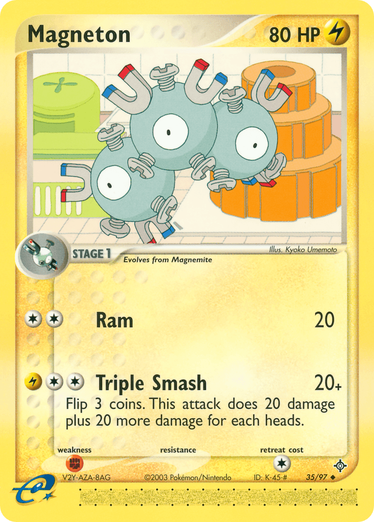 Magneton Pokémon card