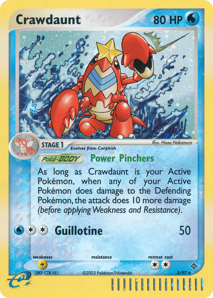 Crawdaunt Pokémon card