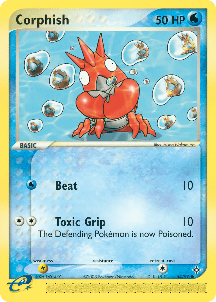 Corphish Pokémon card
