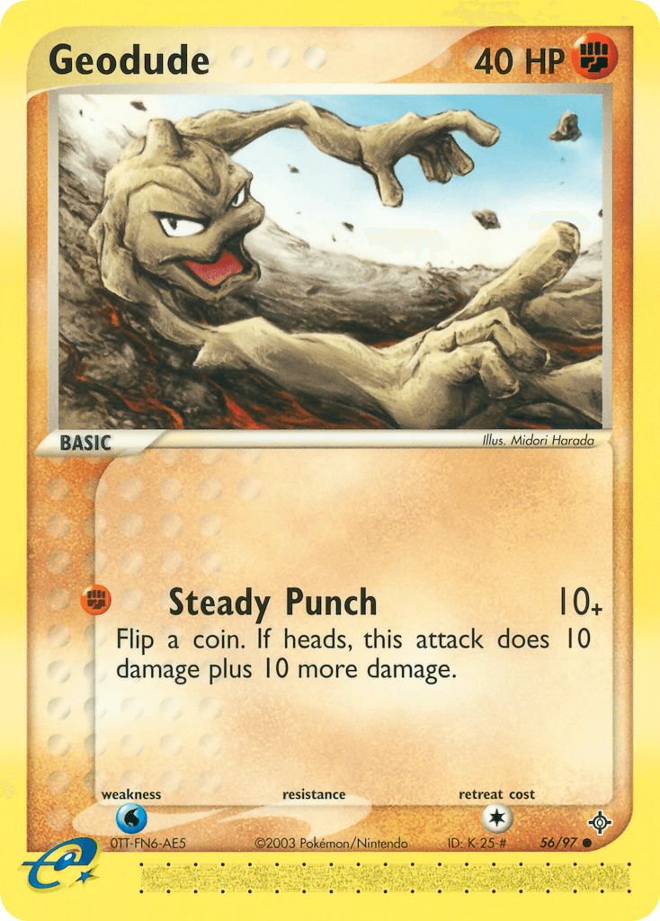Geodude Pokémon card