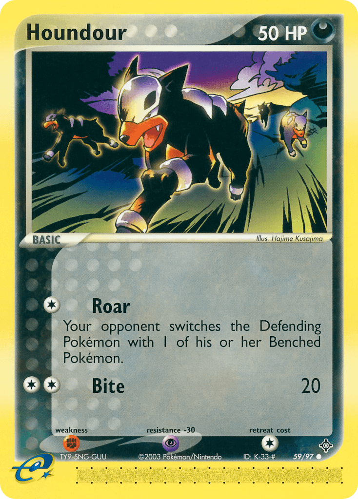 Houndour Pokémon card