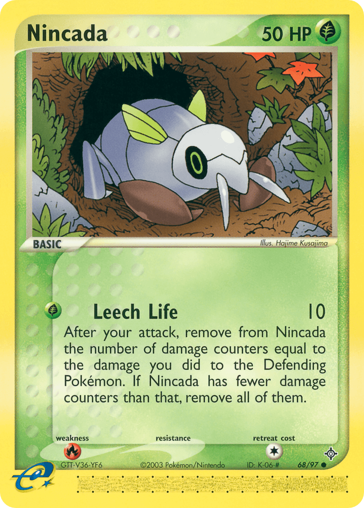 Nincada Pokémon card