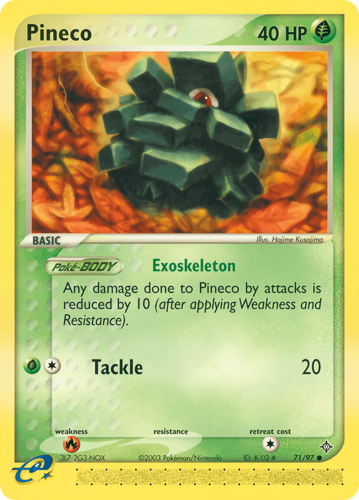 Pineco Pokémon card