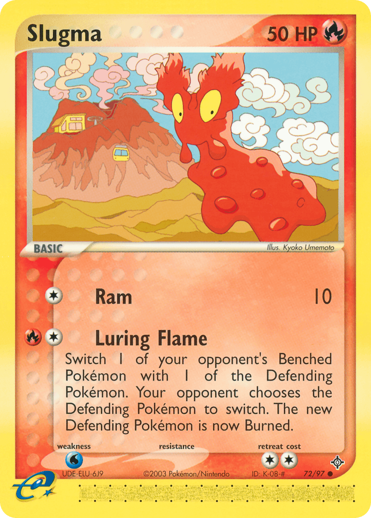Slugma Pokémon card