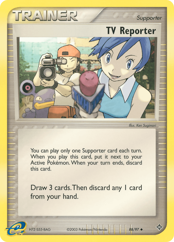 TV Reporter Pokémon card