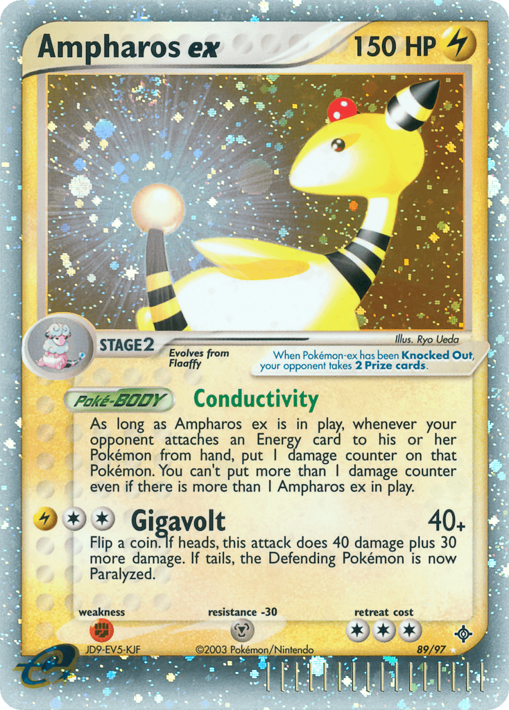 Ampharos ex Pokémon card