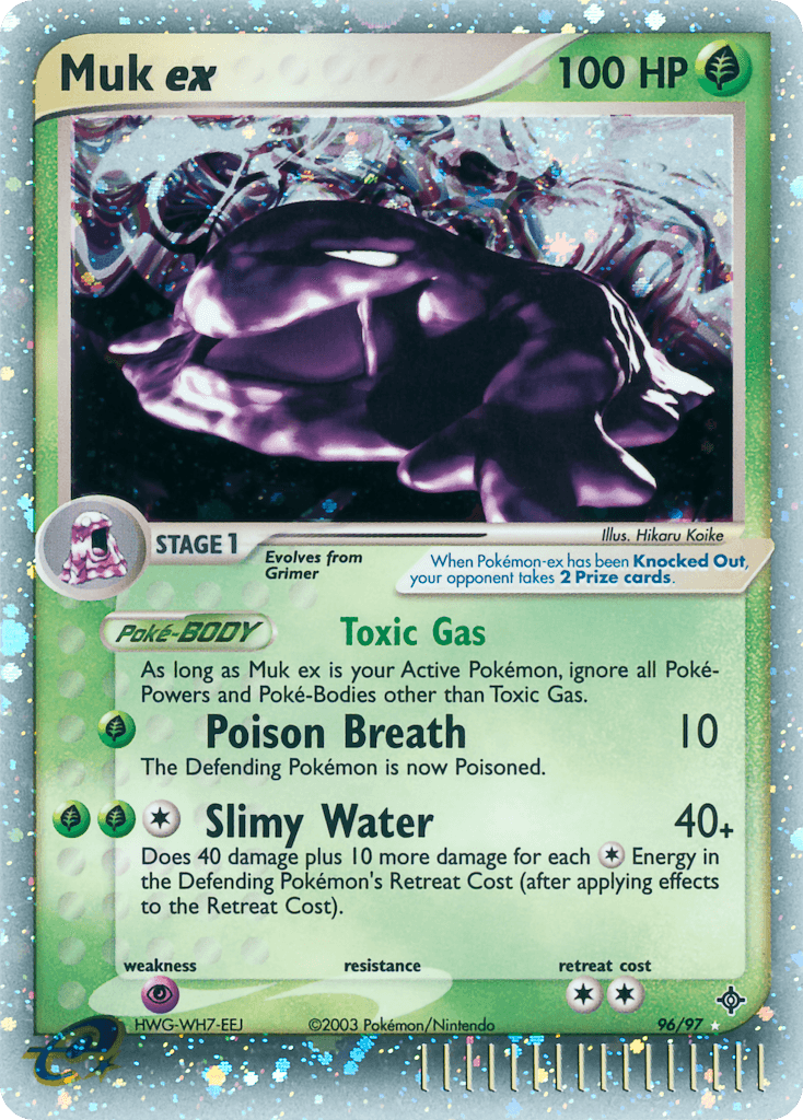 Muk ex Pokémon card