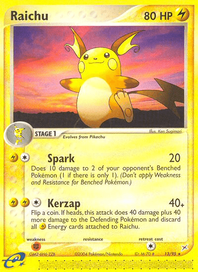 Raichu Pokémon card