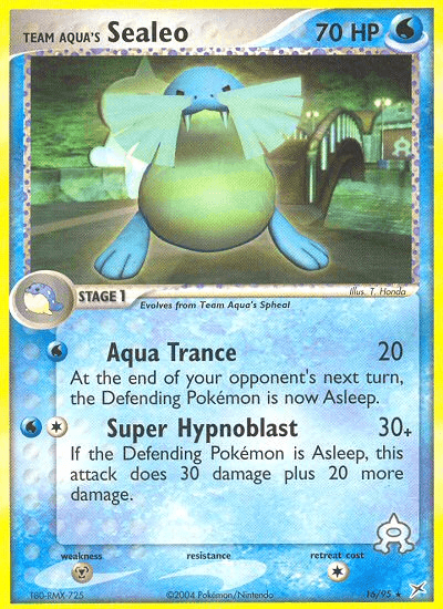 Team Aqua's Sealeo Pokémon card