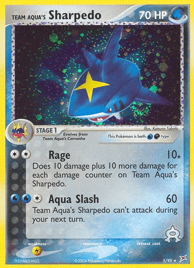 Team Aqua's Sharpedo Pokémon card