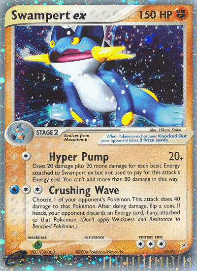 Swampert ex Pokémon card