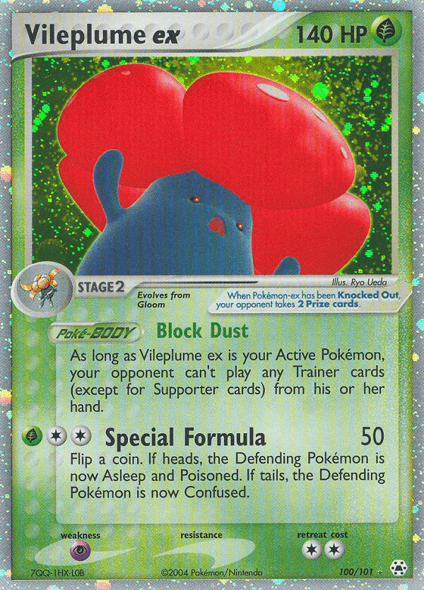 Vileplume ex Pokémon card