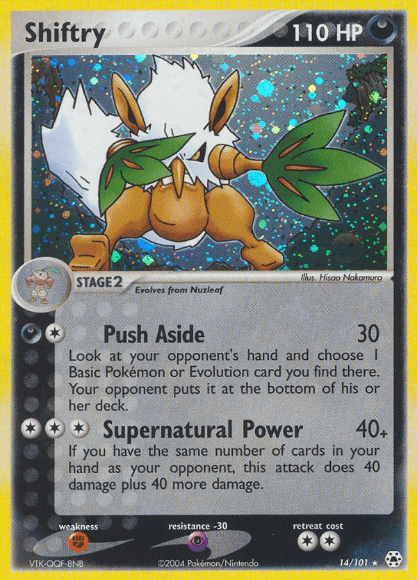 Shiftry Pokémon card