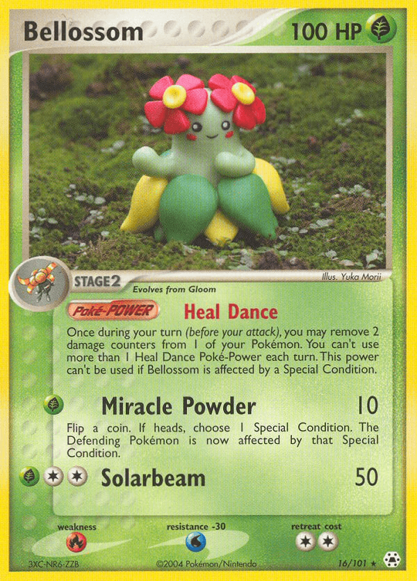 Bellossom Pokémon card