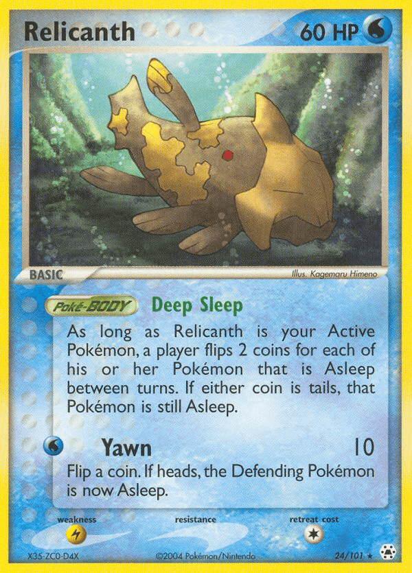 Relicanth Pokémon card