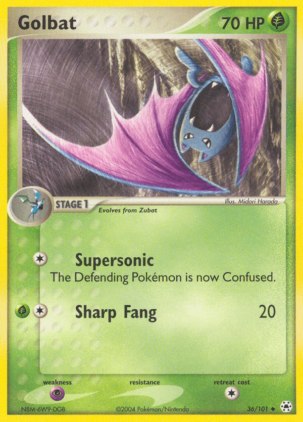 Golbat Pokémon card