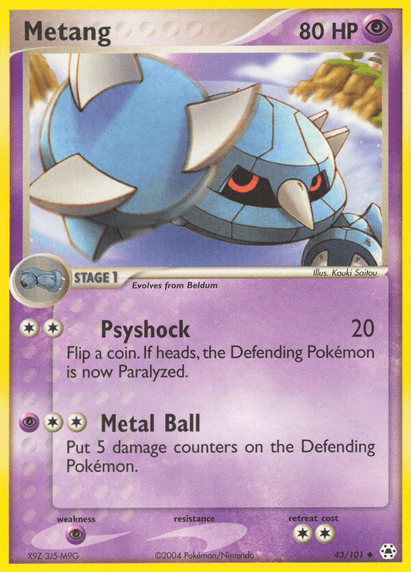 Metang Pokémon card