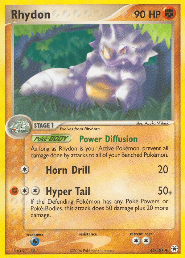 Rhydon Pokémon card