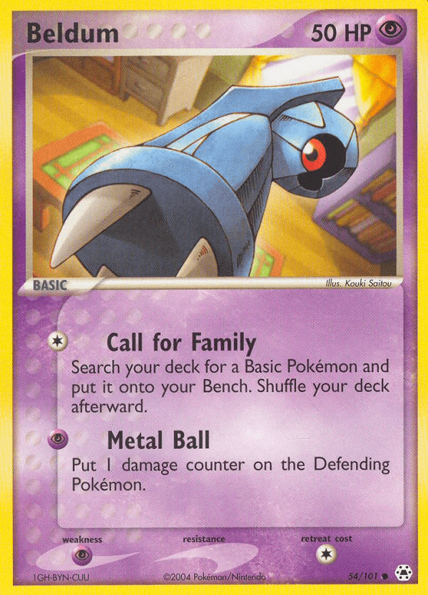 Beldum Pokémon card