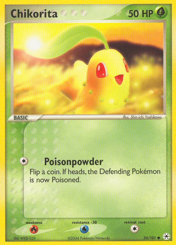 Chikorita Pokémon card