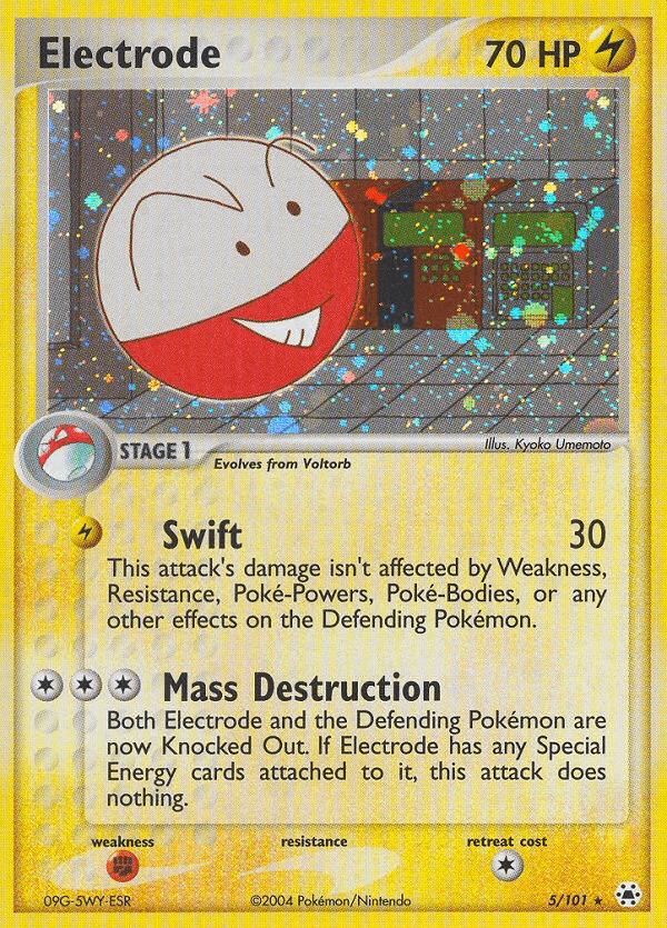 Electrode Pokémon card