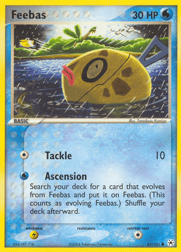 Feebas Pokémon card