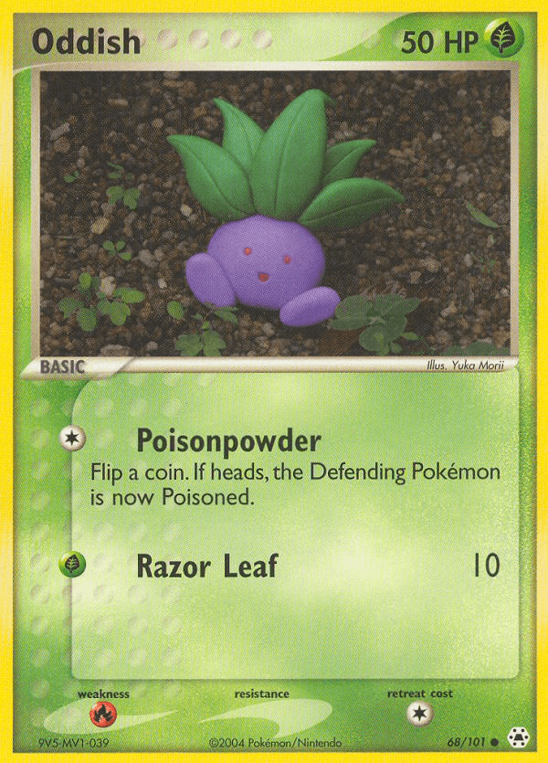 Oddish Pokémon card