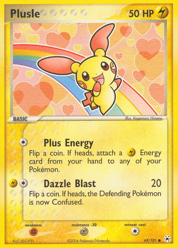 Plusle Pokémon card