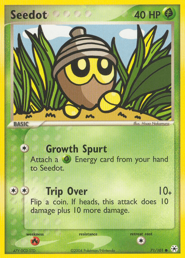 Seedot Pokémon card