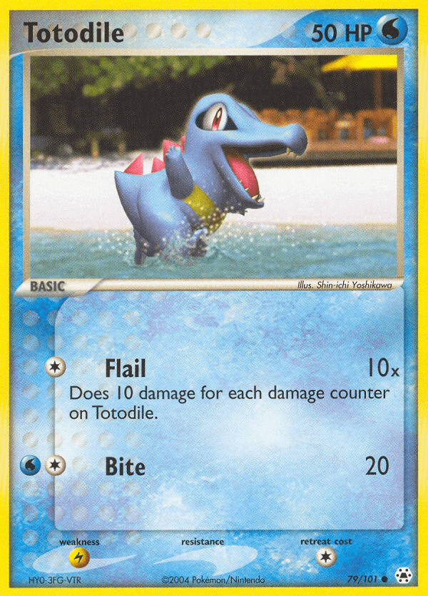 Totodile Pokémon card